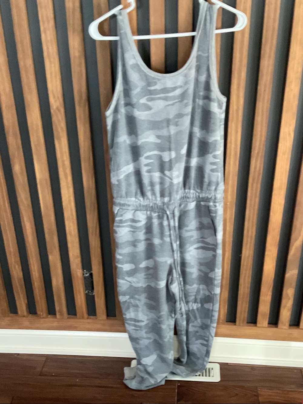 Danskin Gray Camo Girls' Tank Jumpsuit